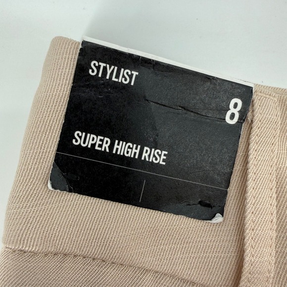 Express Stylist Tan Linen Blend Super High Rise Pleated Shorts Size 8 NWT - Picture 5 of 9
